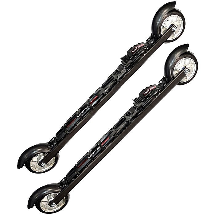 MSK001 Лыжероллеры MAPLUS Skate L 530 mm, 100*24 каучук медленые колеса №3 + Крепления ROTTEFELLA