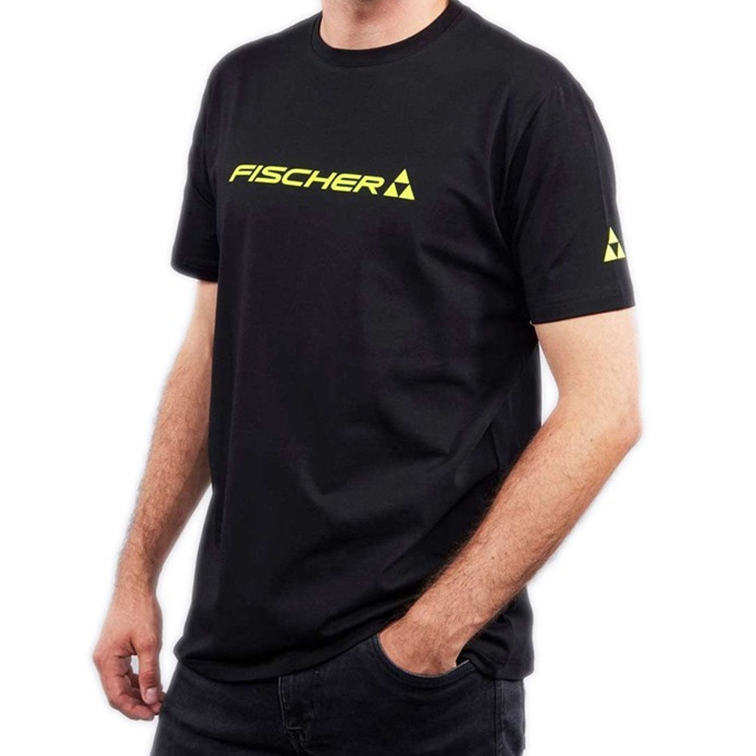 GR8134-100 Футболка муж. FISCHER Logo, цв. черный