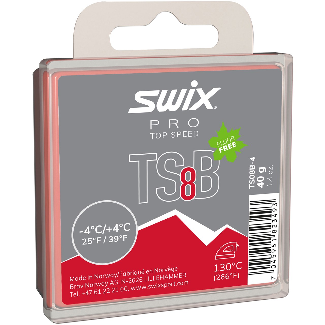TS08B-4 Парафин SWIX (+4/-4) black р.40 гр.
