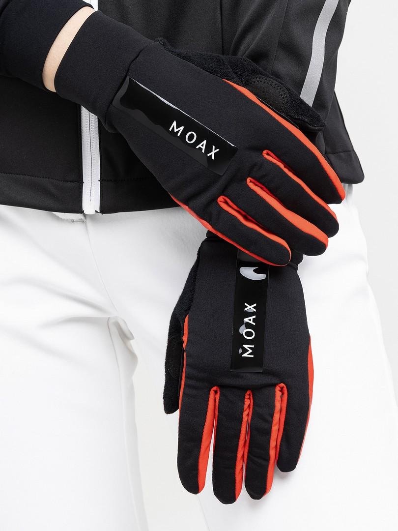 M0247-10000 Перчатки унисекс MOAX Focus, цв. черный-красный