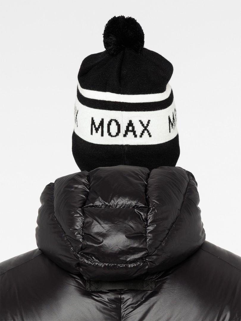 23637M-10001 Шапка унисекс MOAX Team, цв. черный-белый