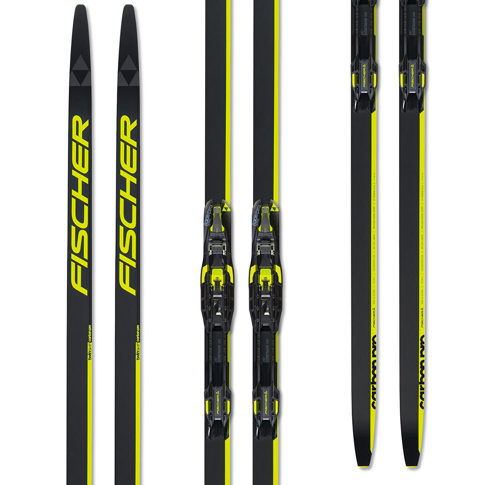 N13522 Лыжи беговые FISCHER Classic CARBON TWIN PRO SKIN MEDIUM IFP