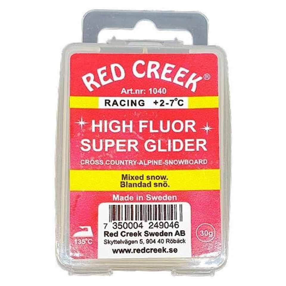 1040 Парафин (мазь скольжения) RED CREEK HF высокофтористый (+2...-7С) 30 гр., цв. желтый