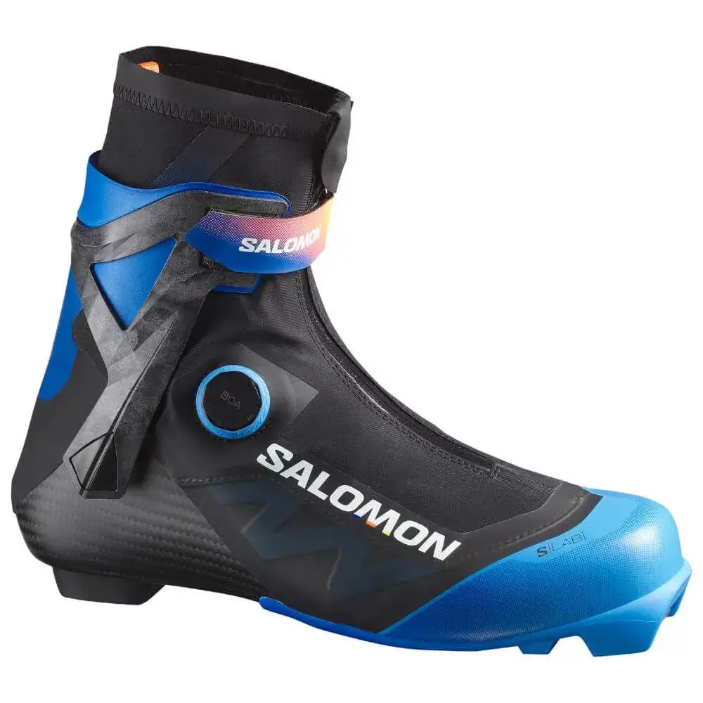 L47552800 Лыж.ботинки SALOMON Конек S-Lab Skate Carbon Boa, система Prolink, цв.черный-синий