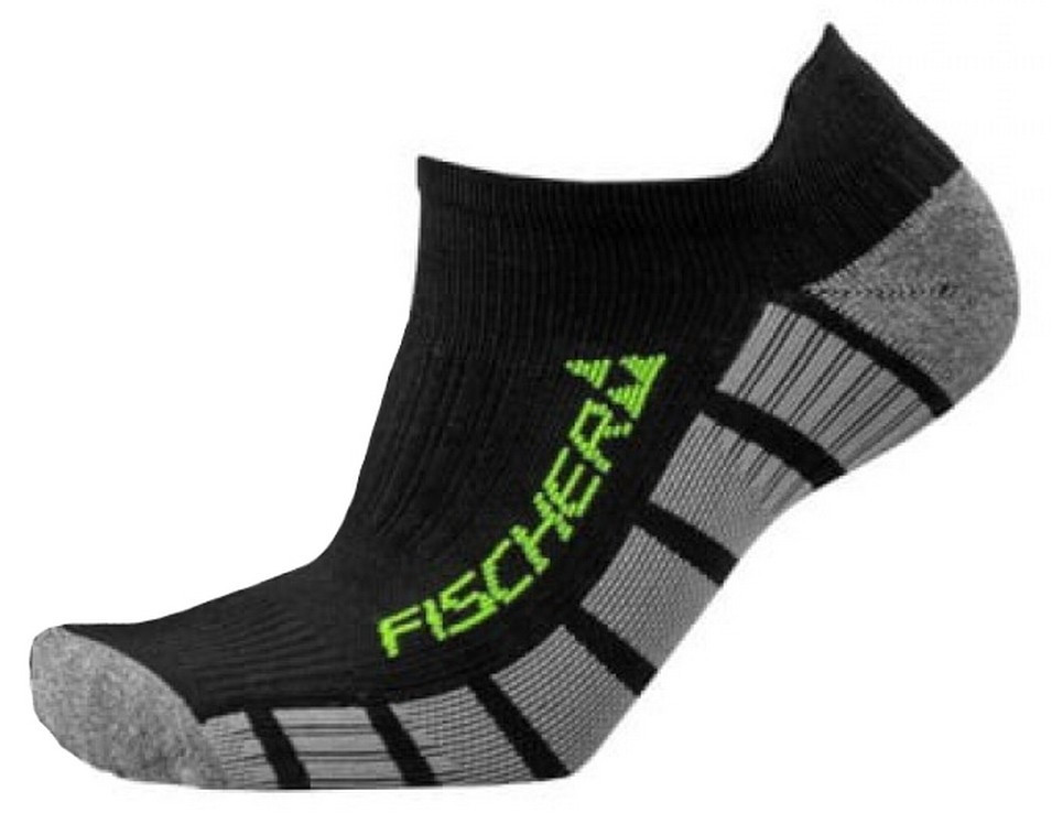 GR8242-100 Носки термо унисекс FISCHER Multisport, низкая посадка, цв. черный-неон