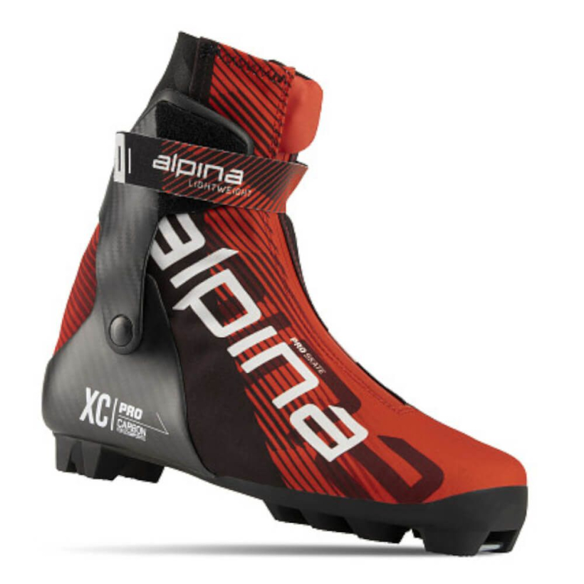 53A1-1B Лыжные ботинки унисекс ALPINA Skate, система NNN Pro, цв. красный