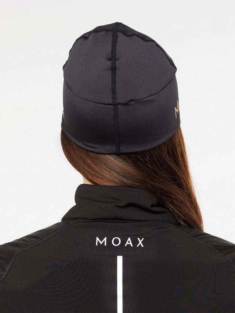 23519M-10020 Шапка гоночная унисекс MOAX SIrius Race, цв. черный-золото