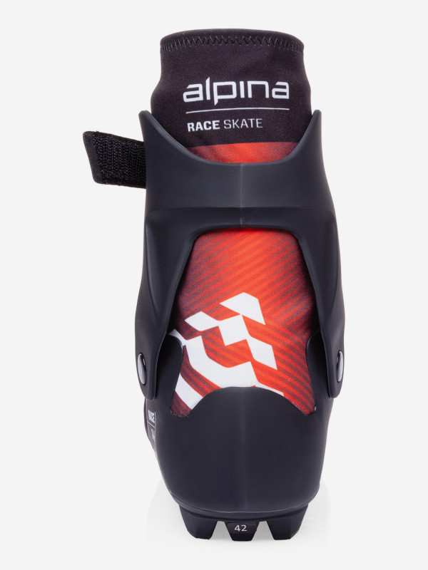 5374-1K Лыжные ботинки унисекс ALPINA Skate, система NNN Racing, цв. красный-черный