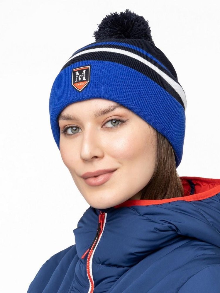 23631M-75102 Шапка унисекс MOAX Blizzard, цв. синий (василек)