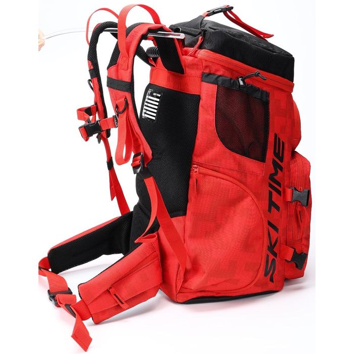 R40012 Рюкзак SKI TIME Sphere с 2-мя отделениеями для обуви, р. 45 L, цв. красный-черный