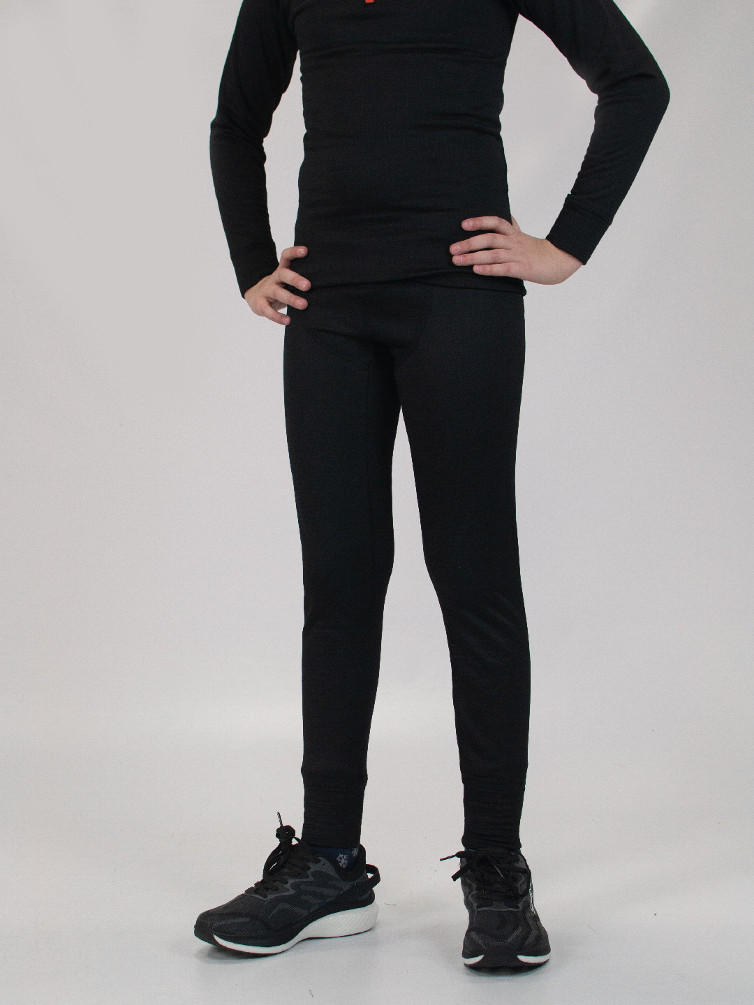 2001008-0001 Рейтузы термо унисекс NONAME ALASKA UNDERWEAR PANTS JR, цв. черный 
