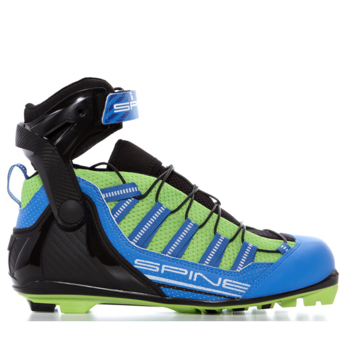 17/1-21 Ботинки лыжероллерные SPINE Skate Concept Skirol, система NNN, цв. синий/черный/салатовы