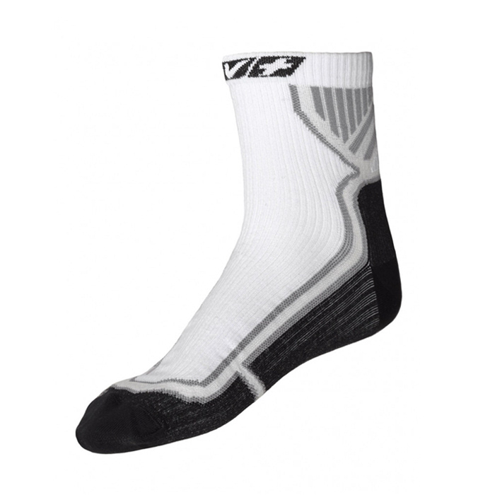 8U22.0 Носки термо унисекс KV+ Socks Summer Step (short), низкая посадка, цв. белый-черный