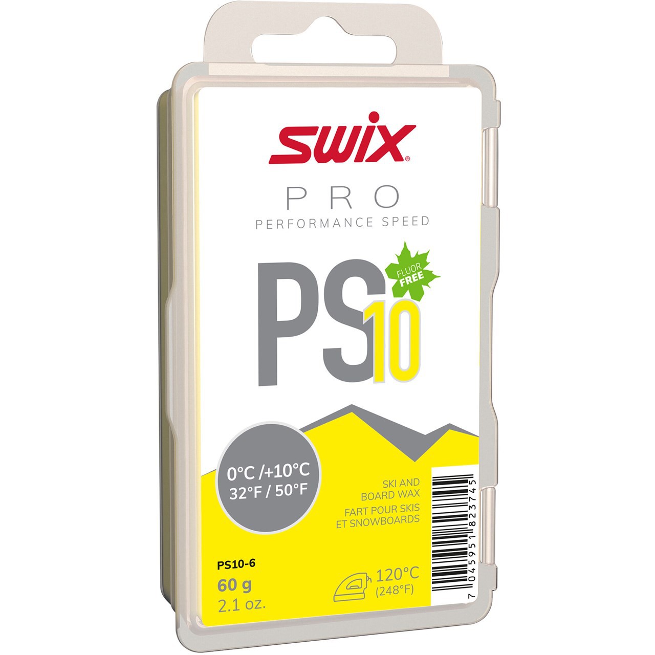 PS10-6 Парафин SWIX (0/+10) Yellow р.60 гр
