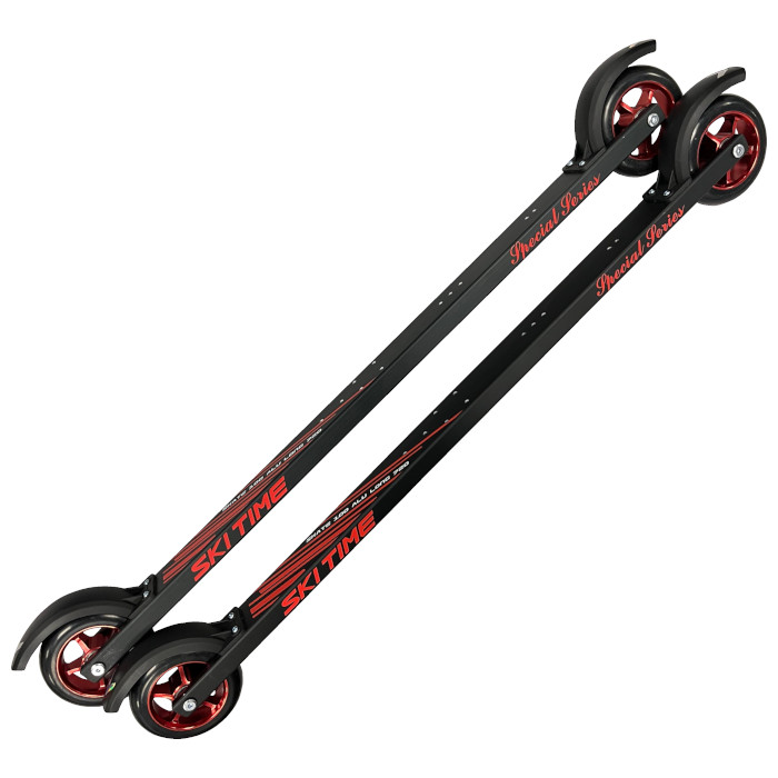 22376 Лыжероллеры SKI TIME Skate Ski roller удлиненные L 720mm, 100*24 каучук медленные колеса №3