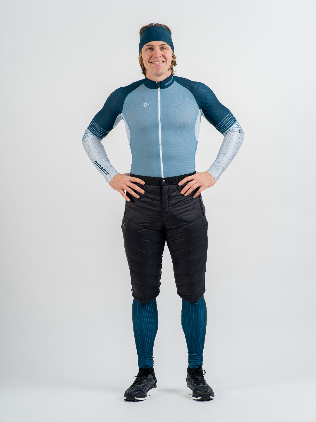 2001800-0001 Шорты утепленные унисекс NONAME SKI SHORTS 24 UX, цв. черный-белый 