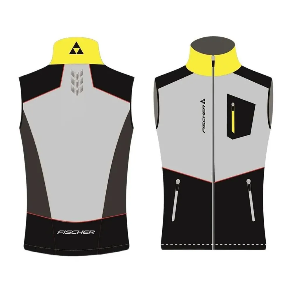 GR8131-109 Жилет дет. FISCHER  Softshell, цв.черный-серый