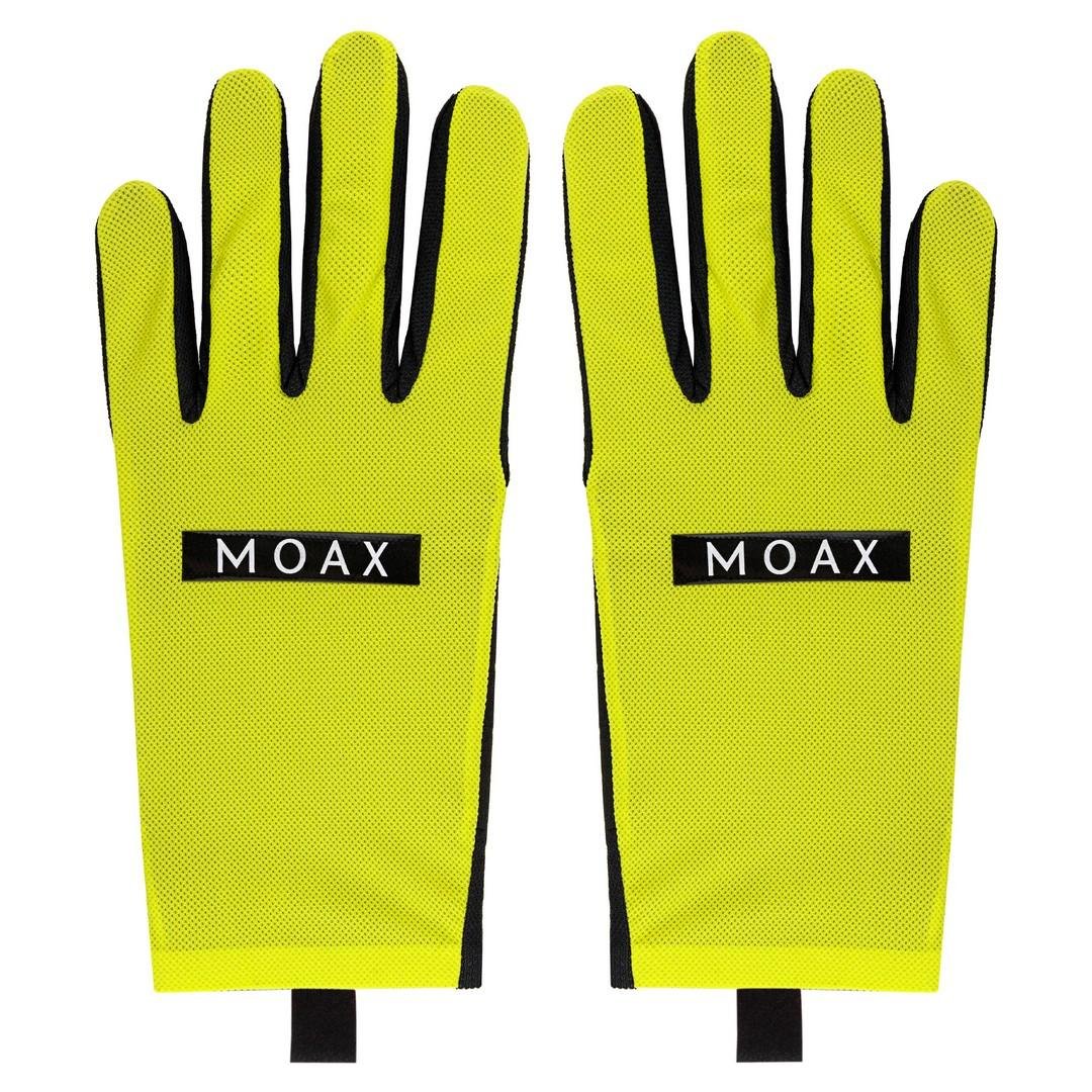 M0342-50000 Перчатки лыжероллерные унисекс MOAX Air Mesh, цв. лимонный-черный