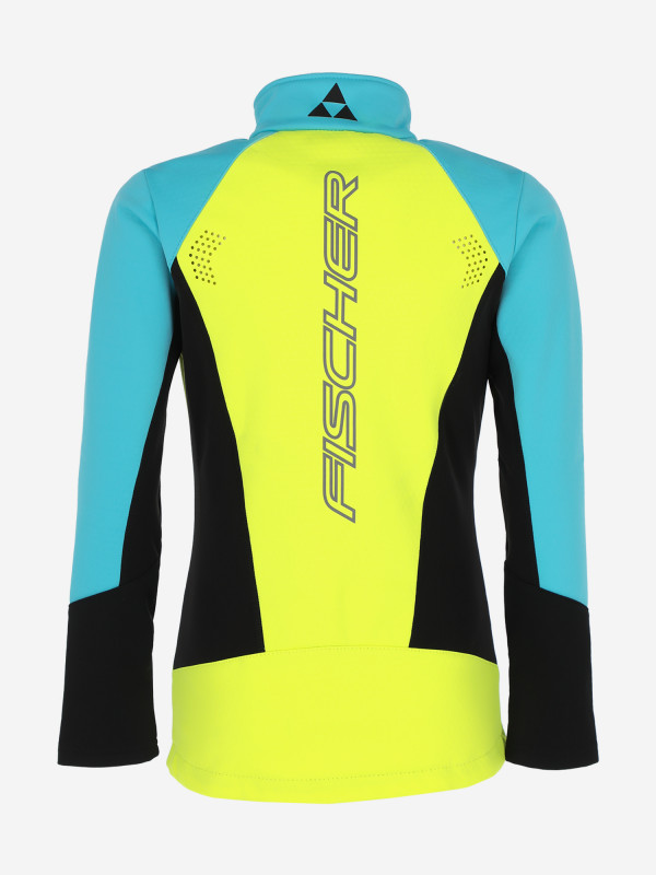 GR8132-400 Куртка детс. Fischer Softshell Warm, цв. бирюзовый