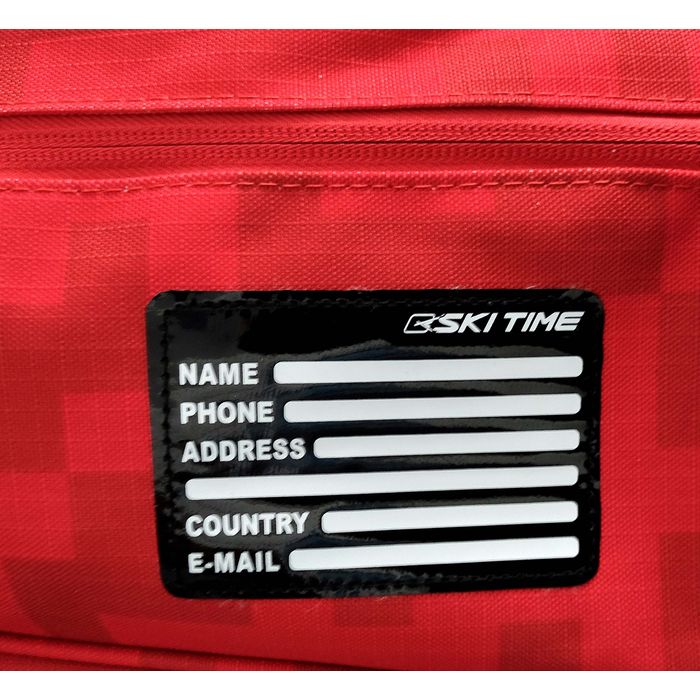 SRB25-4 Чехол для лыжероллеров SKI TIME для 1-4 пар, р. 83х22х22 см см, цв. красный