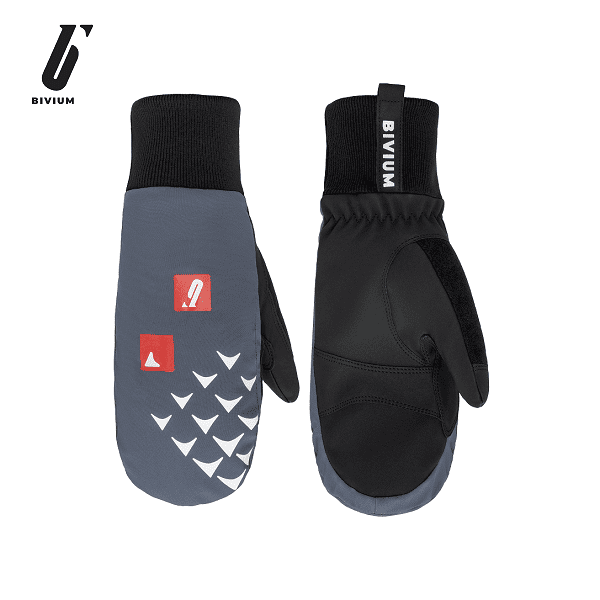 SGV103UN226-01294 Варежки унисекс BIVIUM, цв. графитовый-черный