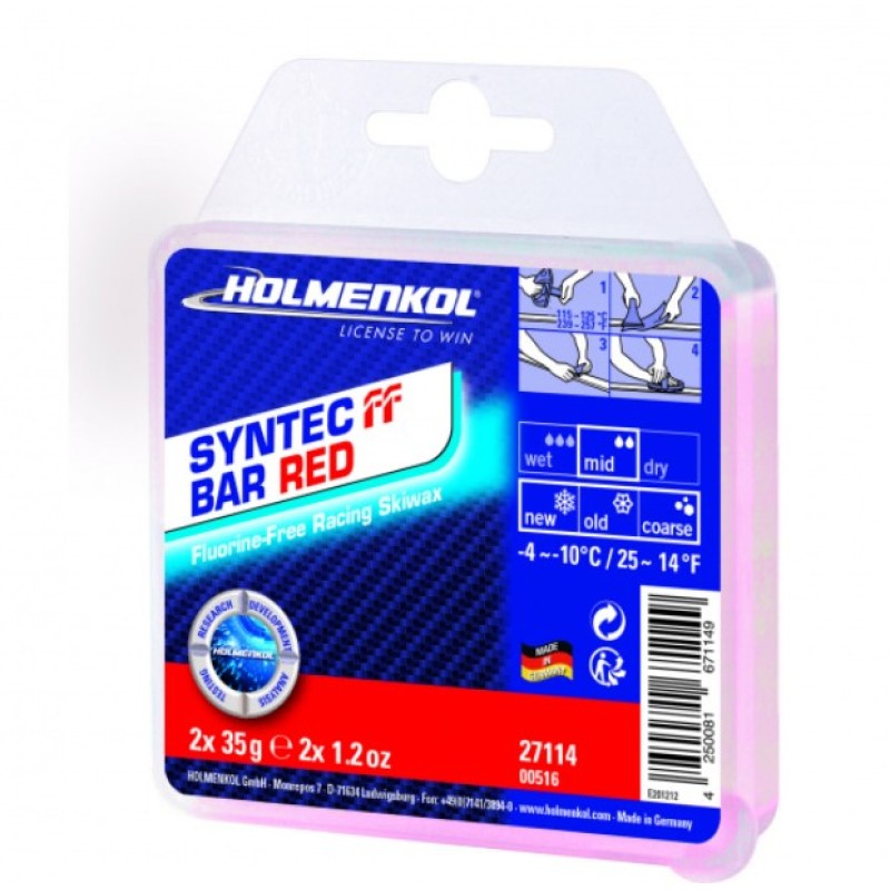 27114 Парафин HOLMENKOL Syntec FF Bar RED