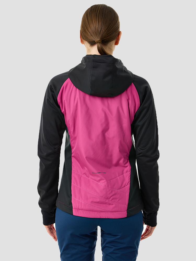 NSW853928 Куртка жен. NordSki Hybrid Hood black/fuchsia