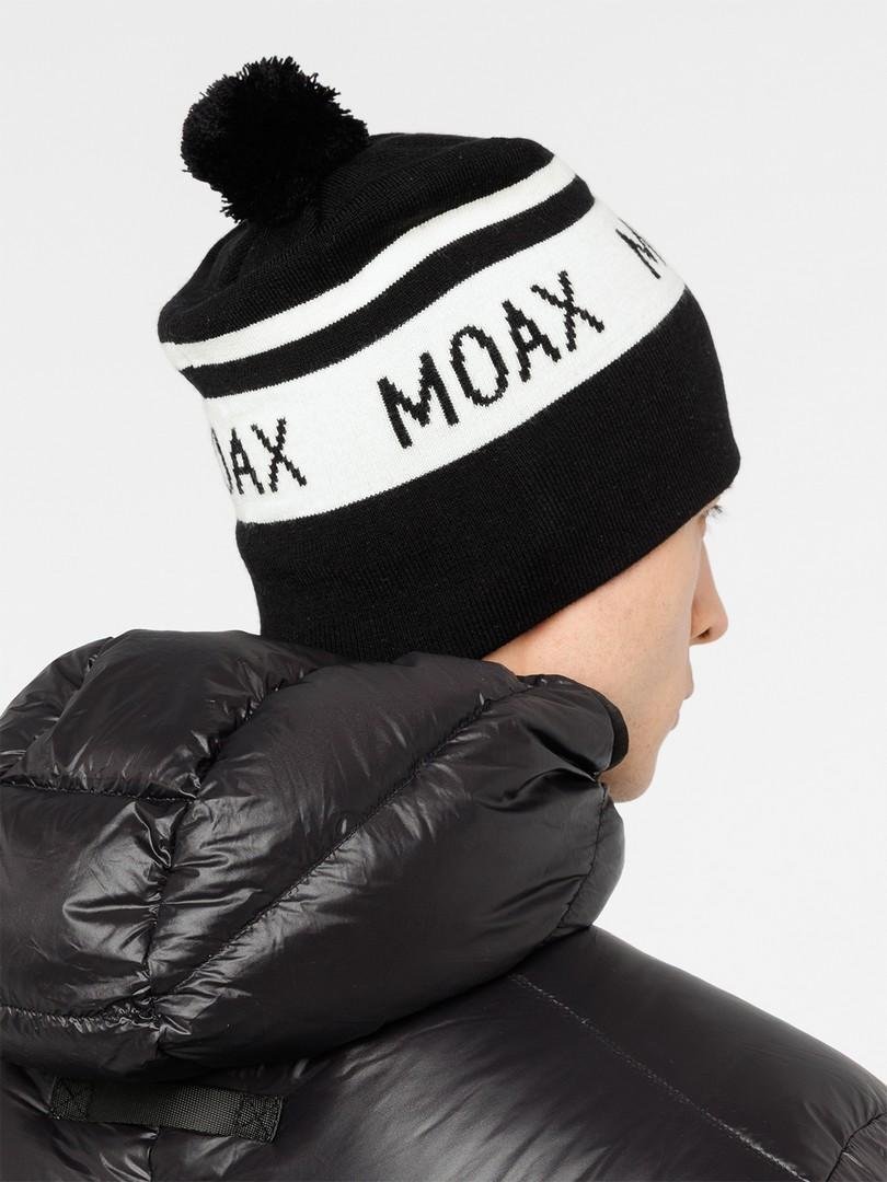 23637M-10001 Шапка унисекс MOAX Team, цв. черный-белый