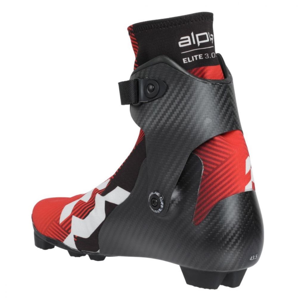 5404-7 Лыжные ботинки унисекс ALPINA Skate, система NNN Elite 3.0, цв. красный