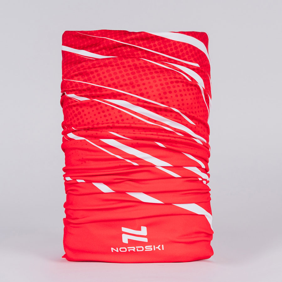NSV408900 Бафф унисекс NORDSKI Pro, цв. красный-белый