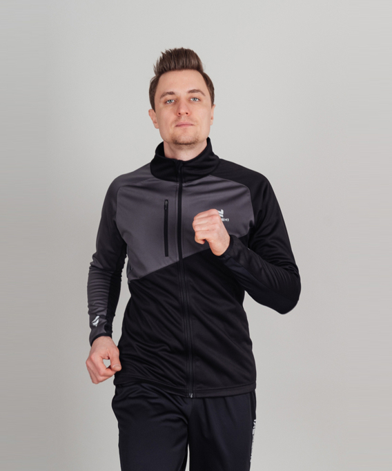 NSM800201 Куртка разминочная NORDSKI Premium Black/Graphite 