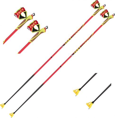 6434002 Лыжные палки LEKI HRC MAX F гон., разборн., freesize, темляк капкан 