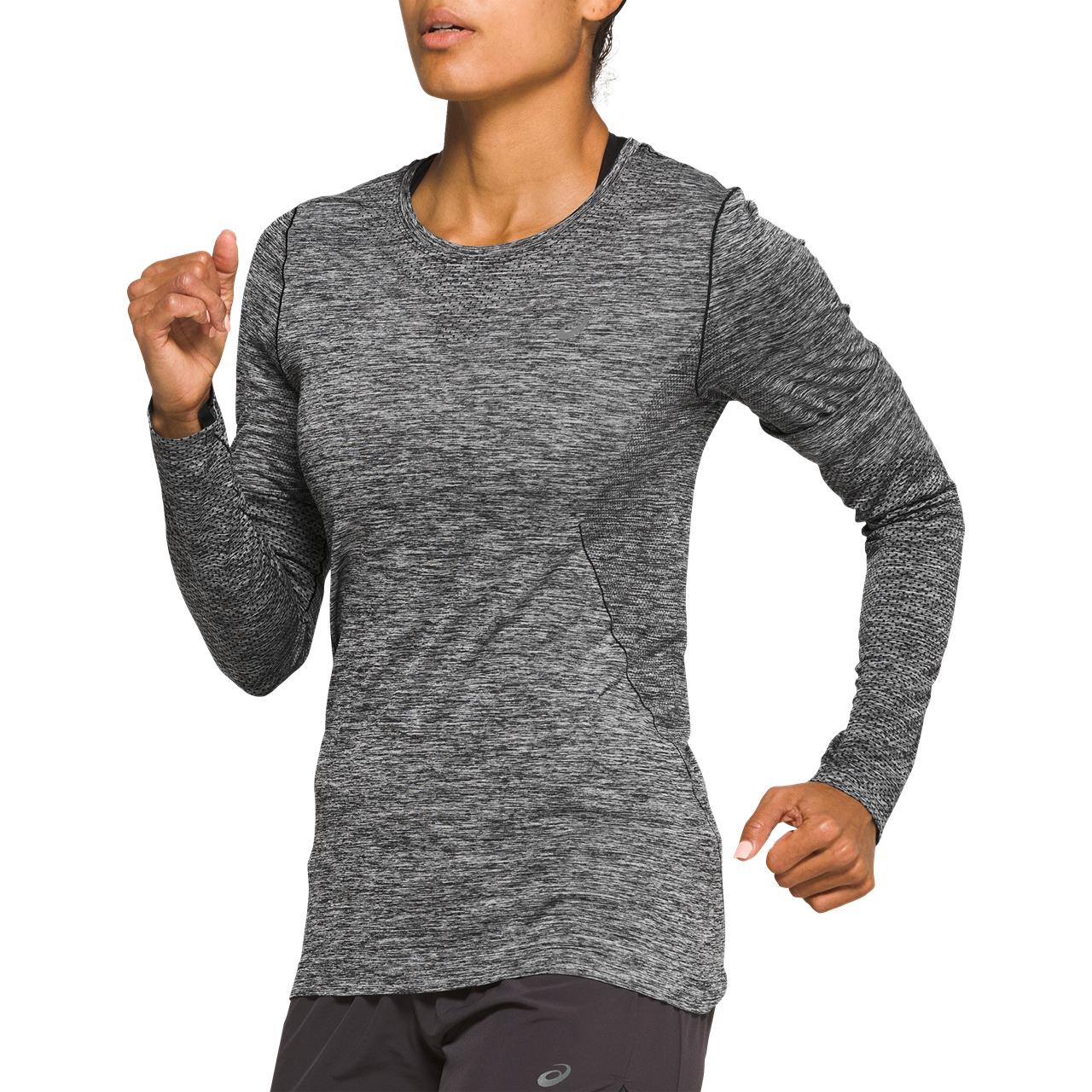 2012A788-001 Лонгслив жен. ASICS Race Seamless LS, цв. серый