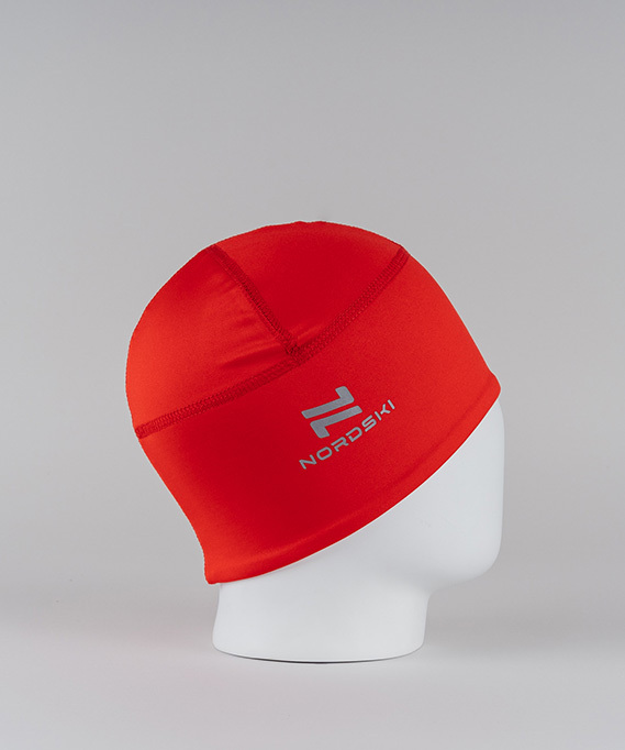 NSV228900 Шапка гоночная унисекс NORDSKI Warm, цв. красный