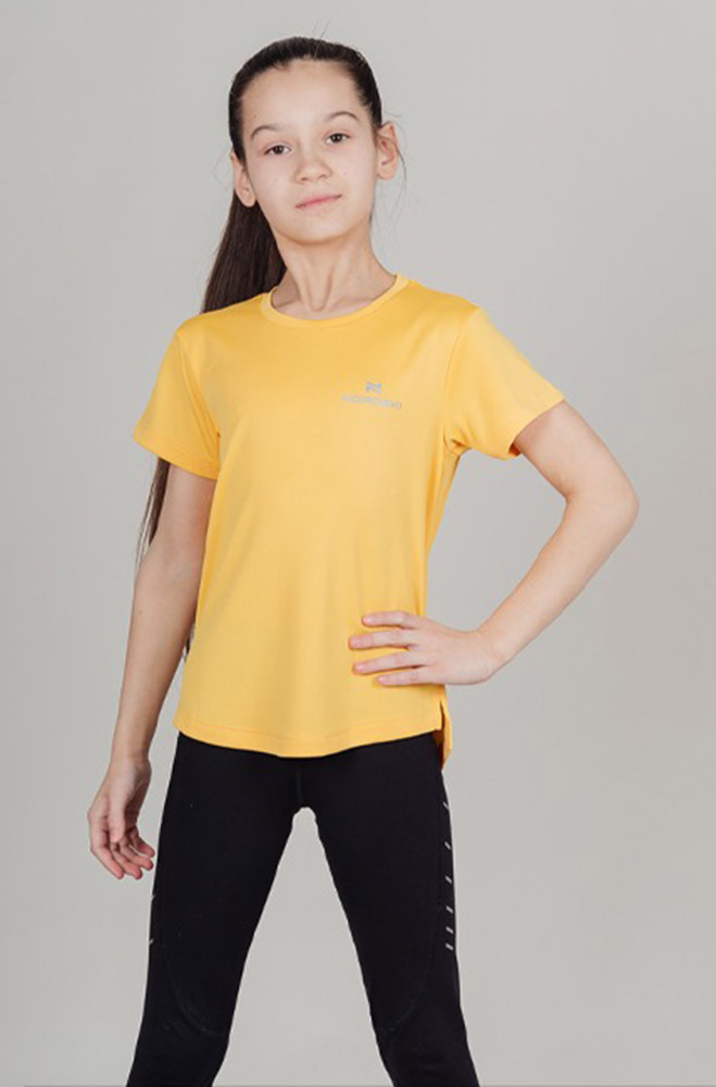 NSJ419153 Футболка детс. NORDSKI Run Apricot, цв. желтый