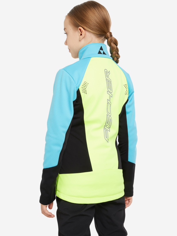 GR8132-400 Куртка детс. Fischer Softshell Warm, цв. бирюзовый