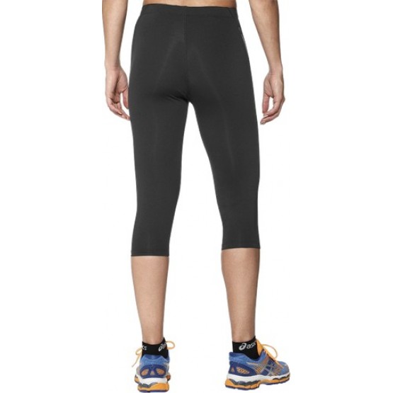 121334/0540 Бриджи муж. ASICS Stripe Knee Tight, цв. черный-оранжевый