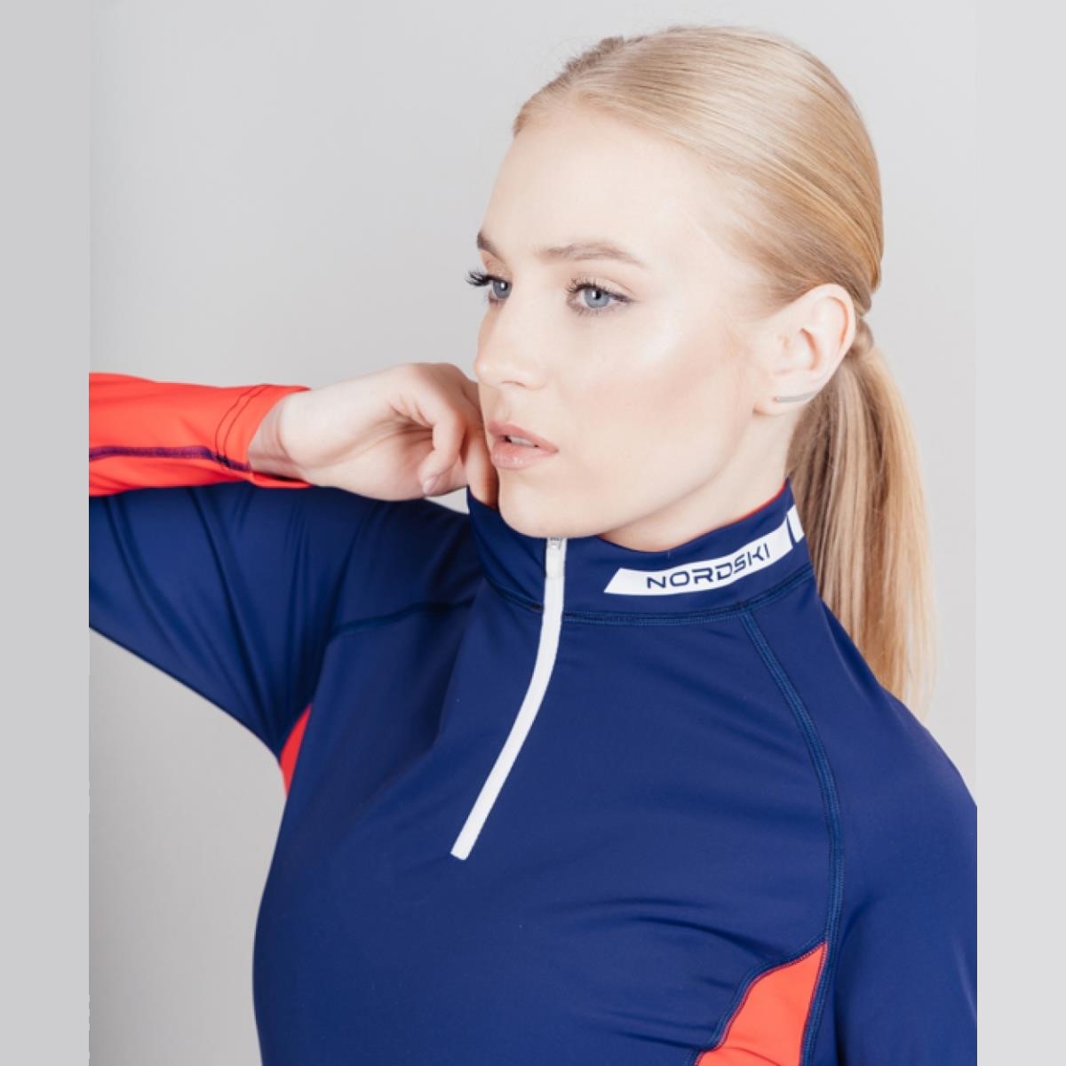 NSV433710 Комбинезон NordSki Base Dark Blue/Red