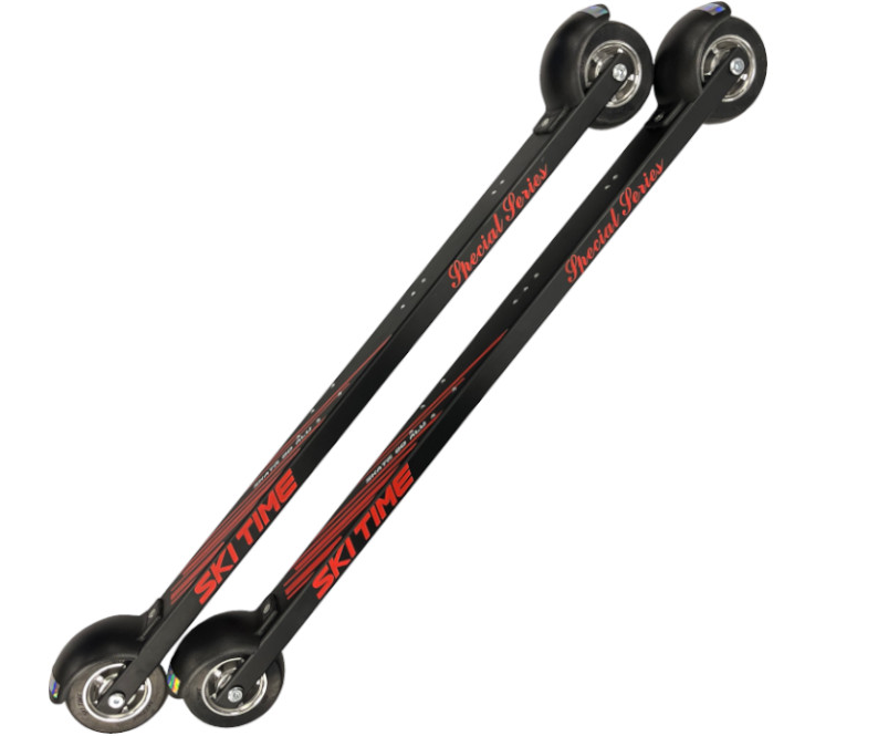 22374 Лыжероллеры SKI TIME Skate Ski roller Alu L 620mm, 80*30 каучук средние колеса №2,75